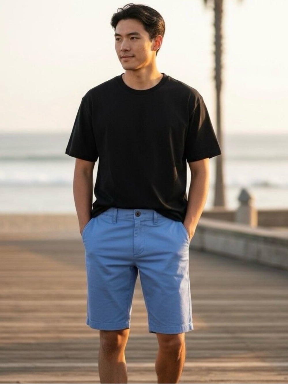 Hollister Cali Longboard Fit Shorts in Blue